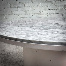 Load image into Gallery viewer, Blu Dot Plateau Carrara Marble Cocktail Table
