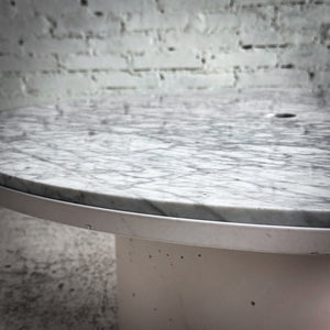 Blu Dot Plateau Carrara Marble Cocktail Table