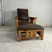 Load image into Gallery viewer, Studio Craft Oak Lounge Chair &amp; Ottoman
