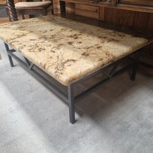 Load image into Gallery viewer, Contemporary Granite Top Iron Cocktail Table

