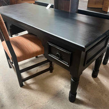 Load image into Gallery viewer, Traditional Black Wood Desk
