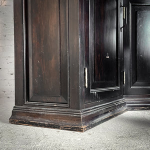 3 Piece Espresso Wood Corner Cabinet