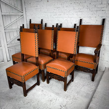 Load image into Gallery viewer, Set of 8 Jason Scott Collection Old World Oak Dining Chair
