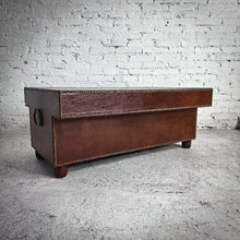 Load image into Gallery viewer, Campaign Leather Clad Cocktail Table

