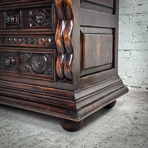 Set of 2 Manuel Padron Hand Carved Nightstand