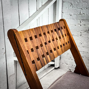 Set of 7 Danish Oil Teak Garden Table and Chairs