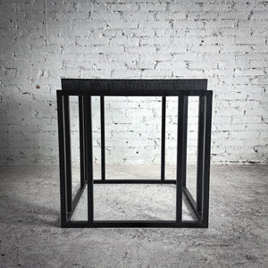 Modernist Mirror Top Accent Table