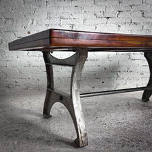 Load image into Gallery viewer, Industrial Satin Parota Cocktail Table
