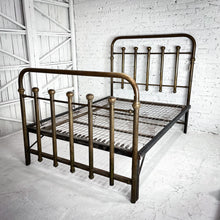 Load image into Gallery viewer, Early 20th Century Traditional Full Double Brass Bed
