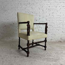 Load image into Gallery viewer, Antique Renaissance Revival Carved Wood Armchair
