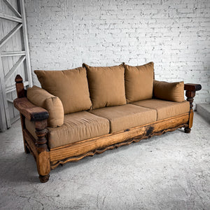 Vintage 3 Seat Hacienda Style Hardwood Sofa