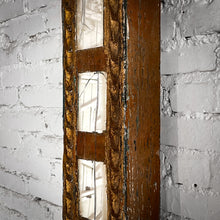 Load image into Gallery viewer, Vintage Monumental Religious Mirrored Hardwood Cross Architectural Element
