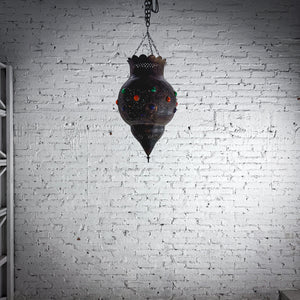 Moroccan Aged Brass Pendant Light