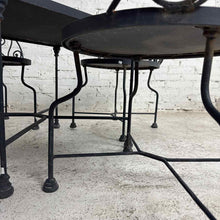 Load image into Gallery viewer, Mosaic Tile &amp; Wrought Iron Bistro Set
