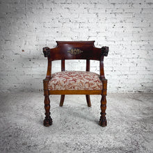 Load image into Gallery viewer, Empire Mahogany Lion Head Armchair
