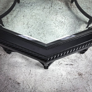 Carlisle Octagon Onyx Aluminum Garden Table