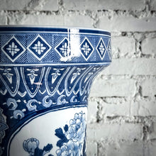 Load image into Gallery viewer, Monumental Chinese Export Blue &amp; White Porcelain Floor Vase
