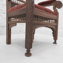 Load image into Gallery viewer, 19th Century Levantine Mohair Walnut Armchair
