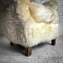 Load image into Gallery viewer, Restoration Hardware Sheepskin Lounge Chair

