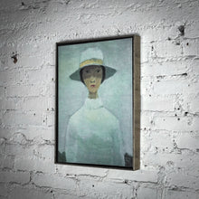 Load image into Gallery viewer, Jean Paul Lemieux Giclee Portrait Woman in Hat
