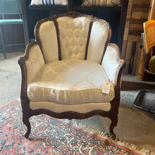 Load image into Gallery viewer, Louis XV Style Damask Armchair
