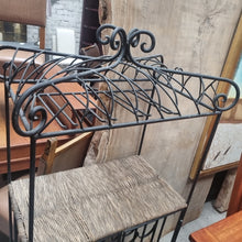 Load image into Gallery viewer, Mexican Wrought Iron Wine Rack Shelving
