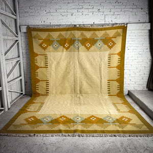 Hand Woven Wool India Flatweave Rug