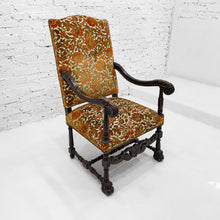 Load image into Gallery viewer, 19th Century Georgian Damask Chenille Armchair
