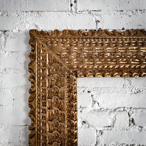 Peruvian Spanish Revival Gilt Wood Beveled Frame