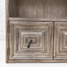 Load image into Gallery viewer, Contemporary Silver Leaf Wood Cabinet
