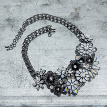 Load image into Gallery viewer, Vintage Betsey Johnson Metal Rhinestone Collar Necklace
