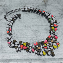 Load image into Gallery viewer, Vintage Betsey Johnson Metal Rhinestone Collar Necklace
