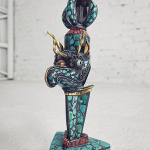 Mid 20th Century Tibetan Semi-Precious Stone Phurba Curiosity