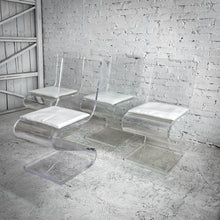 Load image into Gallery viewer, Set of 4 1970s Plexi Craft Z Chair in Lucite
