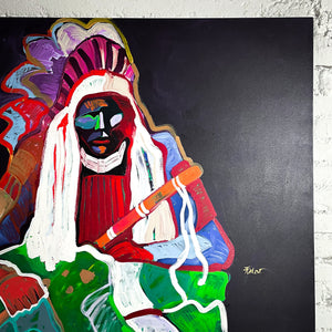 Malcolm Furlow Western Pop Art Canvas Painting
