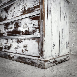 Farmhouse Distressed Wood Chest of Drawers
