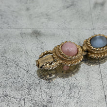 Load image into Gallery viewer, Set of 2 Vintage Sarah Coventry Classic Metal Faux Gem Bracelet
