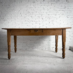 1800's Mexican Waxed Sabino Wood Dining Table