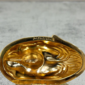 Vintage Gold Tone Trinket Box