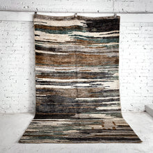 Load image into Gallery viewer, Contemporary Hand Knotted Linen Natural Rug
