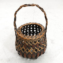 Load image into Gallery viewer, Antique Japanese Woven Bamboo Basket
