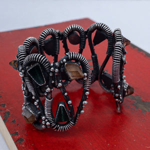 Andrea Arisiaga Silver Emerald Bracelet