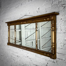 Load image into Gallery viewer, 19th Century Triptych Georgian Gold Leaf Mantel Mirror
