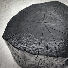 Load image into Gallery viewer, Lychee Carbonized Trunk Stool
