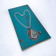 Load image into Gallery viewer, Andrea Arisiaga Silver Sun Stone Necklace
