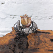 Load image into Gallery viewer, 1940s William Spratling Traditional Sterling Mexican Agate Brooch
