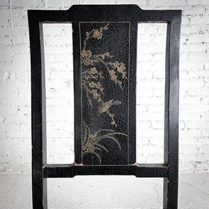 Yoke Chinese Lacquered Wood Accent Chair