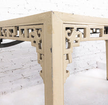 Load image into Gallery viewer, Antique Chinese Lacquered Elm Wood Dining Table
