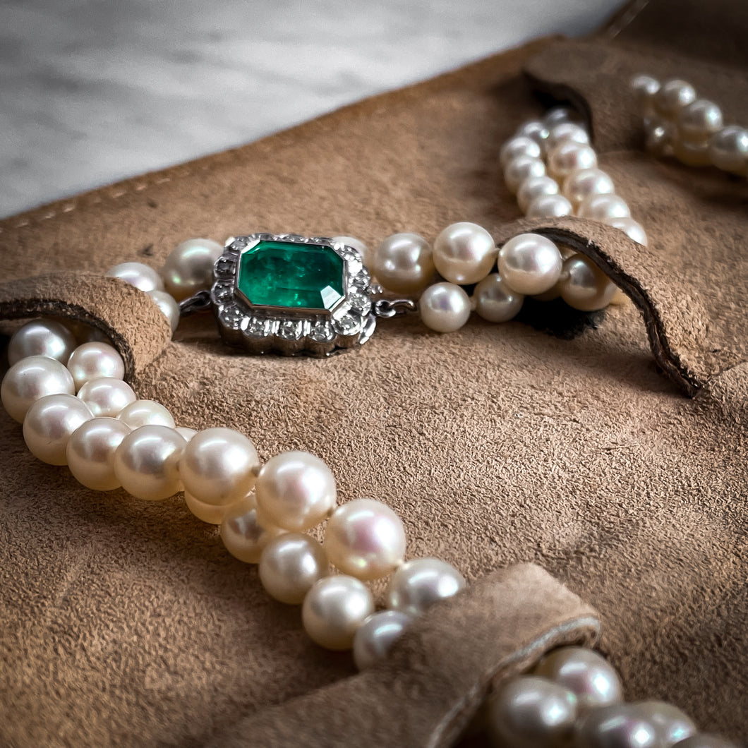 Classic Colombian Garden Emerald Multi-Strand Necklace