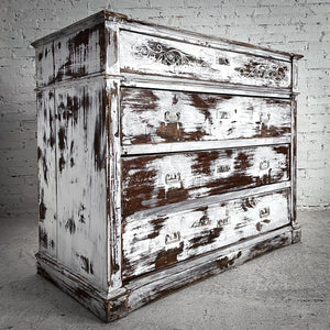 Farmhouse Distressed Wood Chest of Drawers